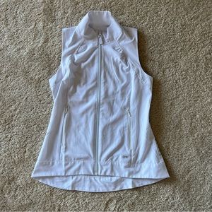 Barco One White Zip-Up Scrub Tank Top Vest